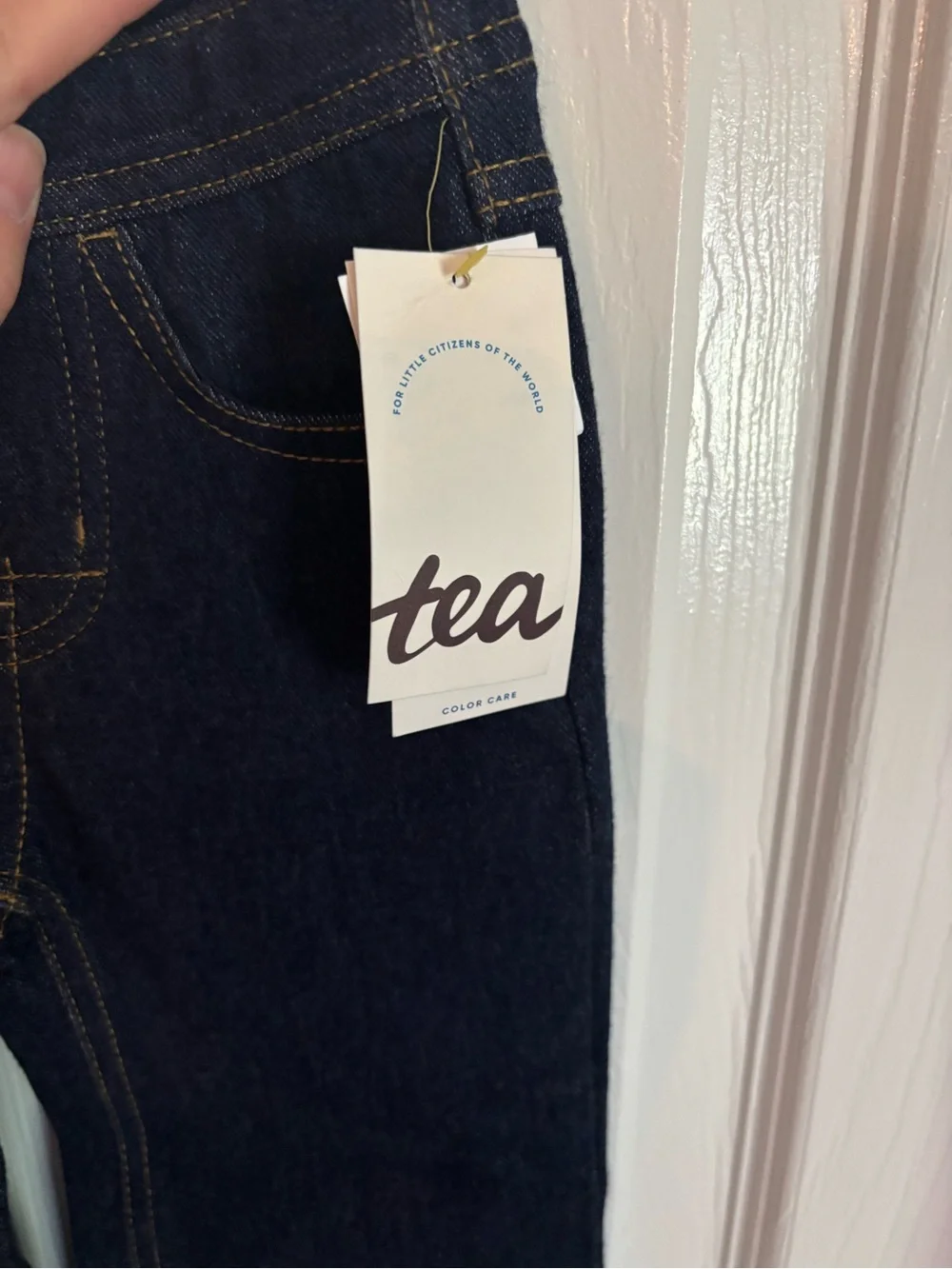 Tea Collection Dark Indigo Pull-On Kids Flare Jeans